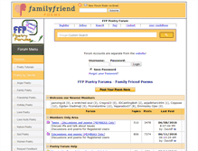Tablet Screenshot of forums.familyfriendpoems.com